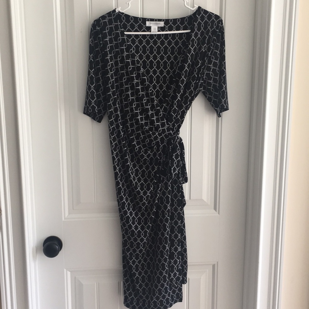 Motherhood maternity wrap dress